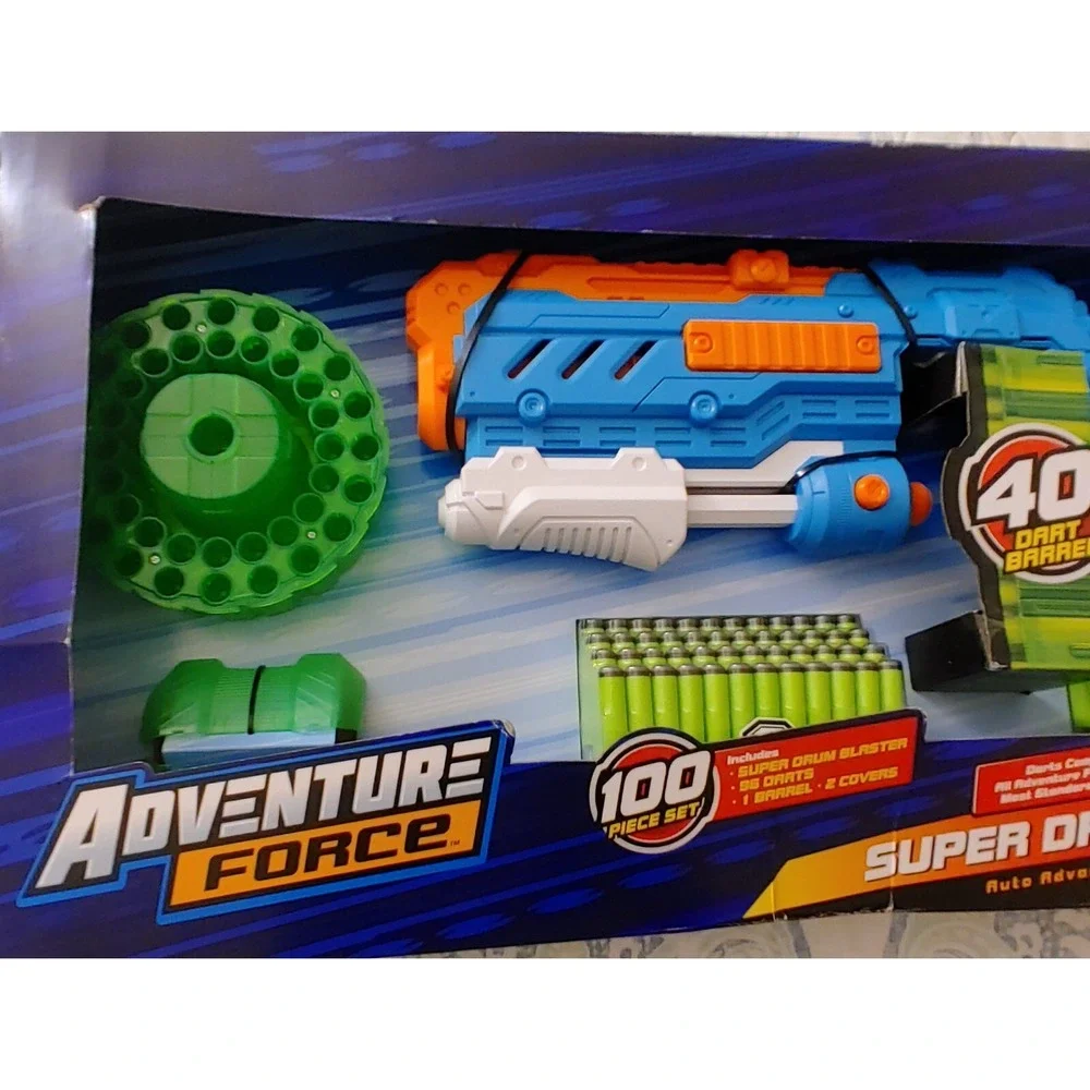 Adventure Force Villainator Pump Action Super Drum Dart Blaster Nerf Compatible
